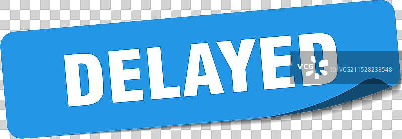 延迟贴纸 延迟标签图片素材