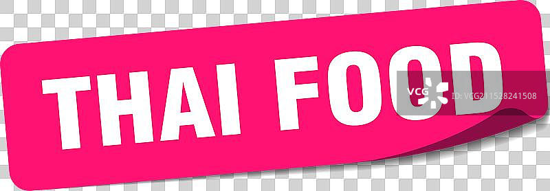 泰国食品贴纸 泰国食品标签图片素材