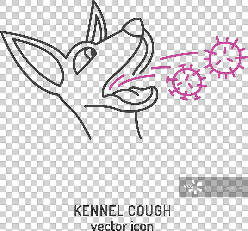 犬舍咳嗽：犬类疾病概念图片素材