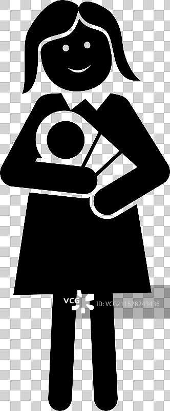 母亲与新生儿的象征图片素材