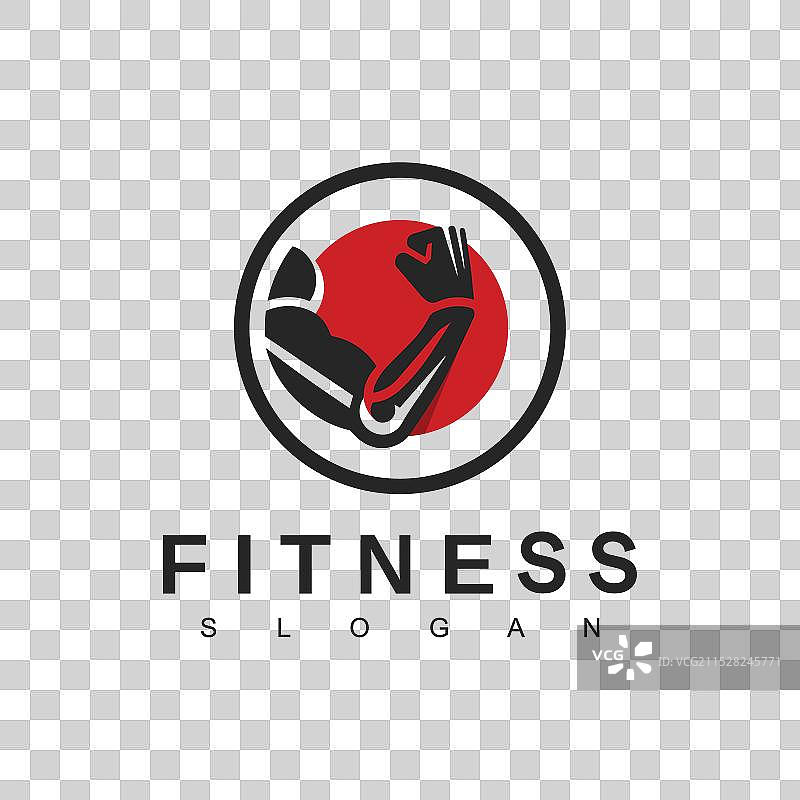 健身房的健身标志设计模板图片素材