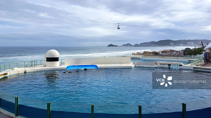 日本千叶县鸭川市，鸭川海洋世界水族馆图片素材