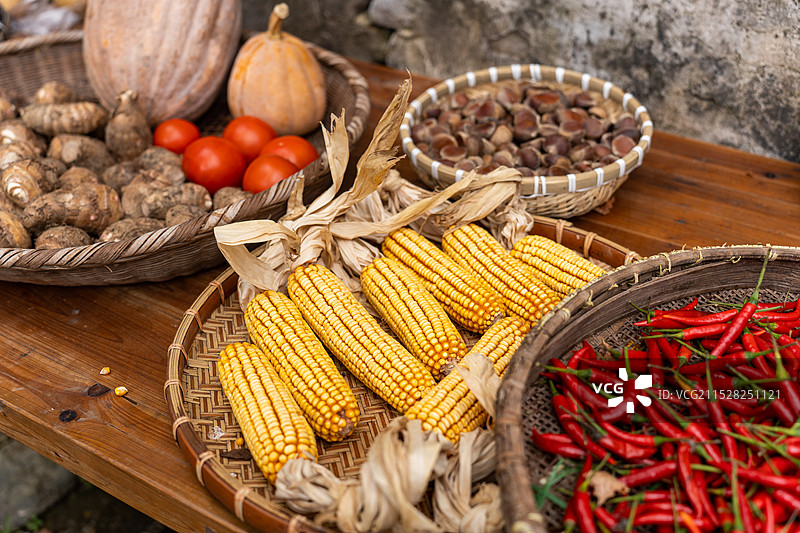 秋收蔬菜水果图片素材