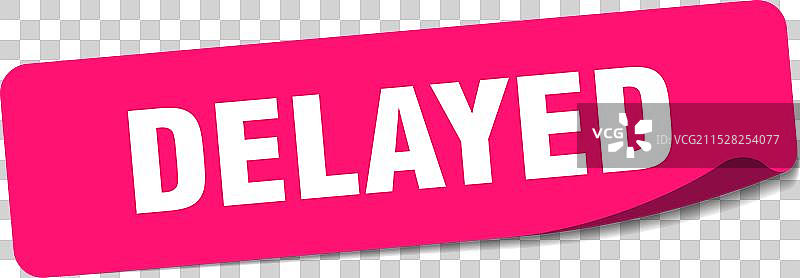 延迟贴纸 延迟标签图片素材