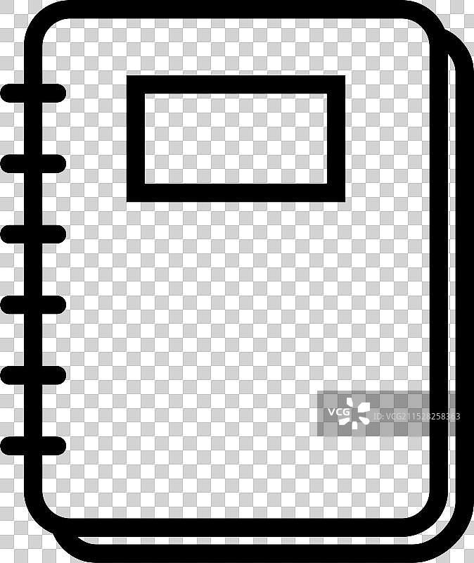 螺旋笔记本图标，纸张空白页符号，笔记图片素材