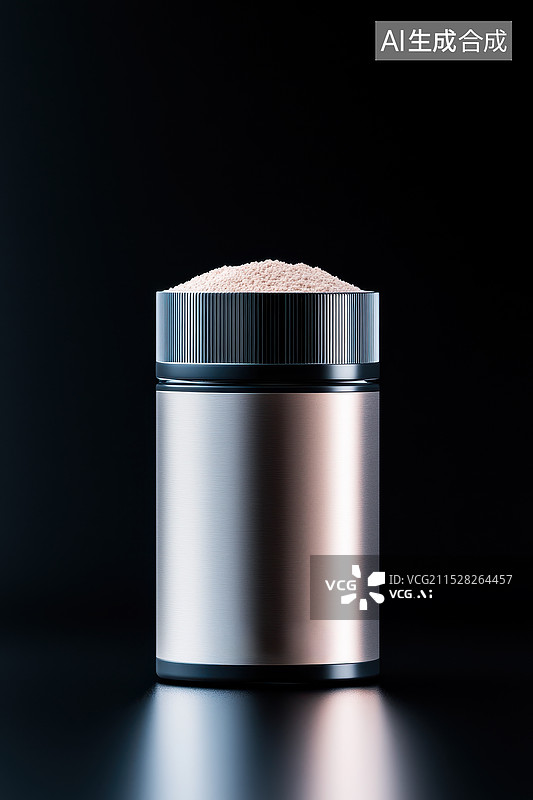 【AI数字艺术】简洁现代的罐装粉末图片素材