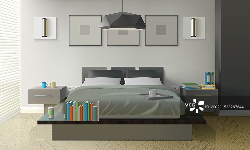 现代卧室室内设计图片素材