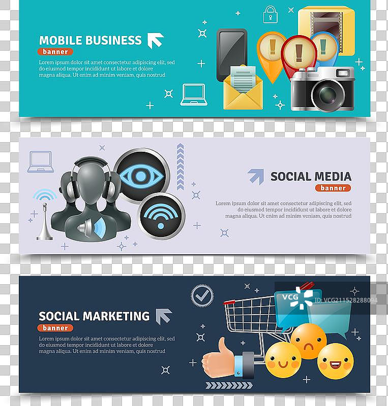 社交媒体横幅图片素材