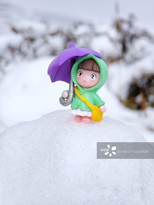 海子山下雪了图片素材