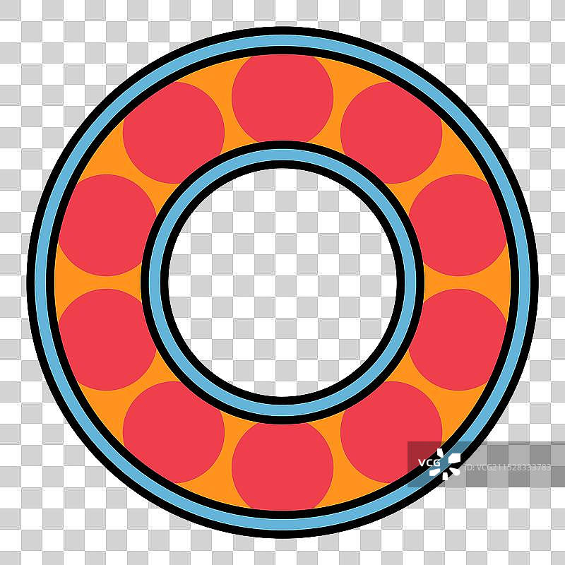 滚轮图标，滚动球体标志，扁平化网页设计图片素材