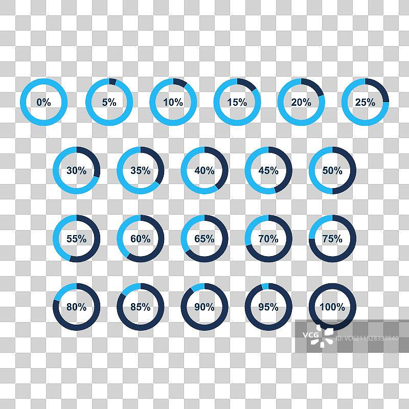 信息圆形图标信息图表的集合图片素材