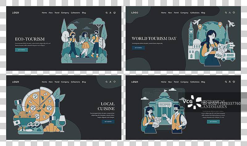 世界旅游日平面设计图片素材