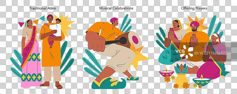 纳瓦拉特里节平面设计图片素材