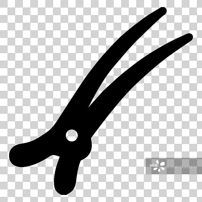 发夹图标符号设计图片素材