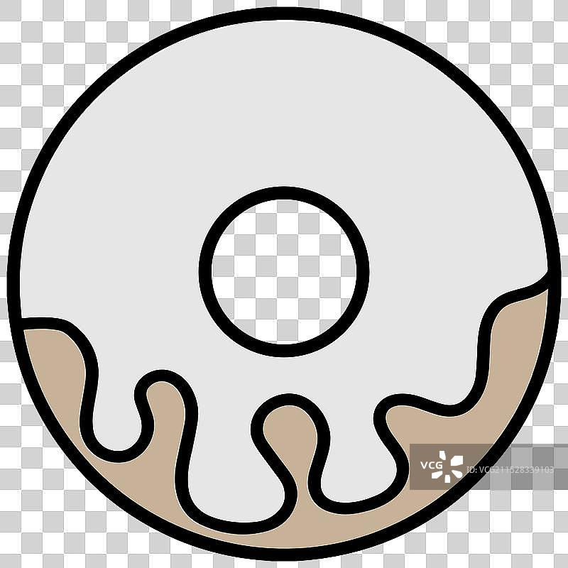 甜甜圈蛋糕图标符号设计图片素材