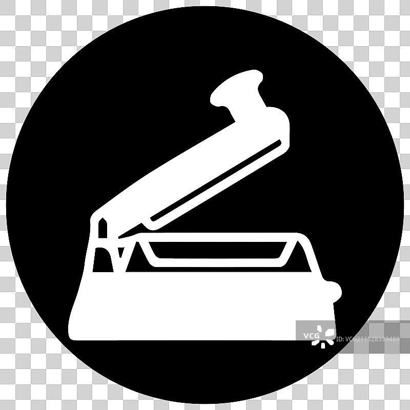 热压机图标，布料或直发器图片素材