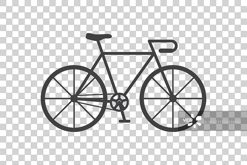 自行车轮廓图标图片素材
