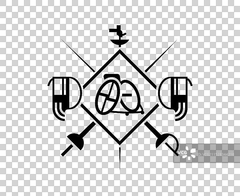 残奥会轮椅击剑图标图片素材