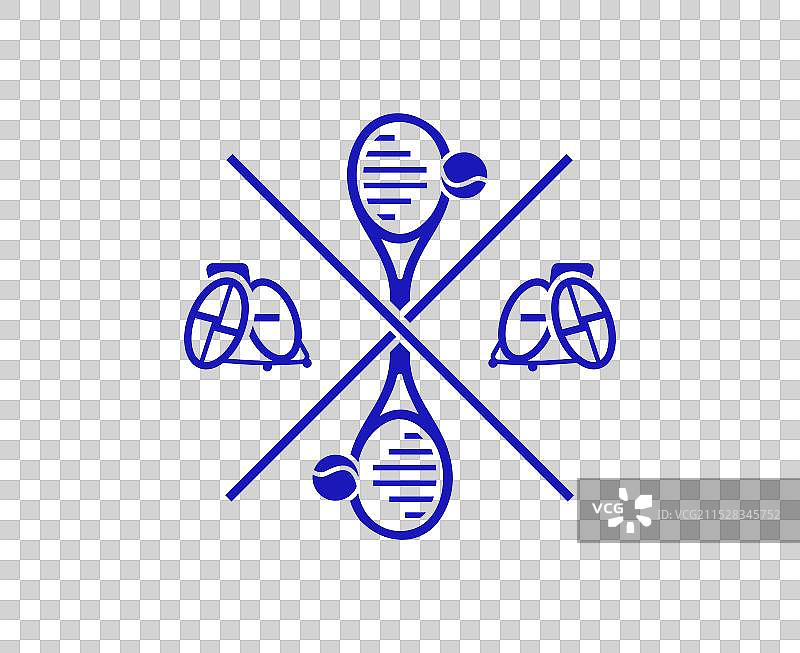 残奥会轮椅网球图标图片素材