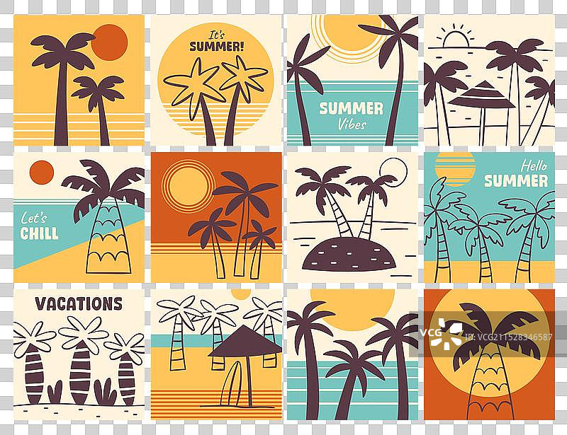 热带地区的夏日氛围与悠闲假期时光图片素材