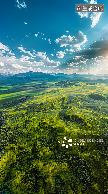 【AI数字艺术】草原风景图片素材