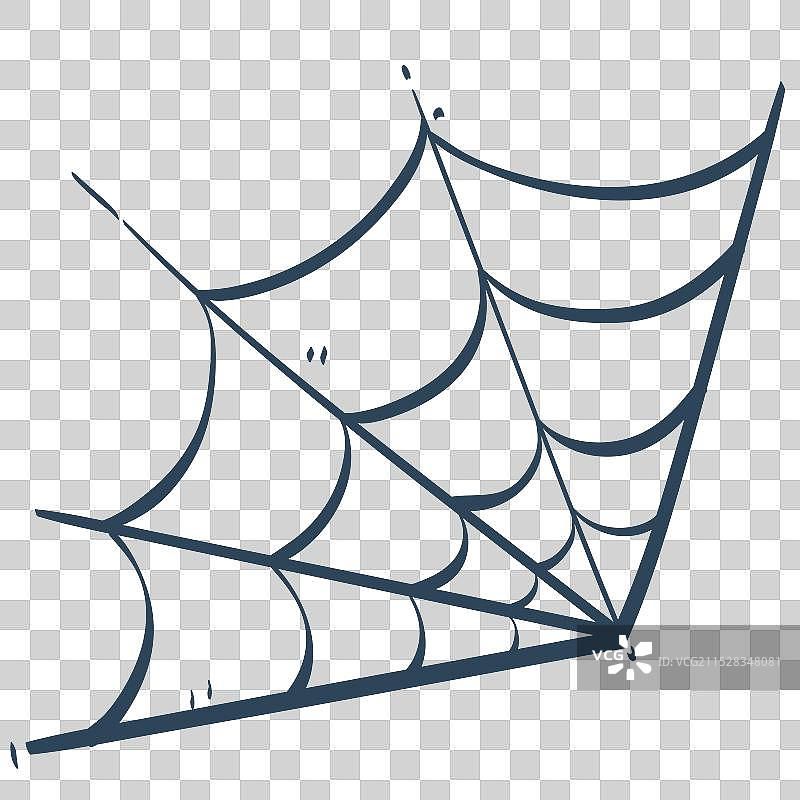简单的蜘蛛网卡通图像图片素材