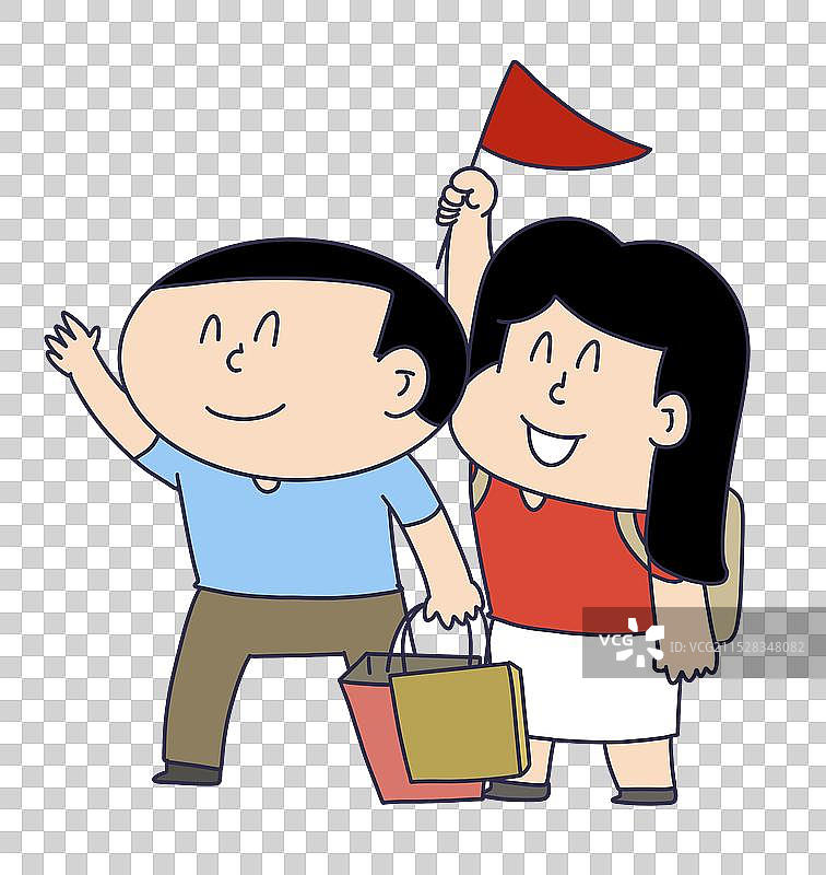 旅游购物消费的人物图片素材