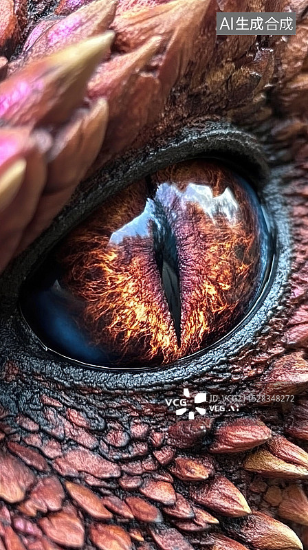 【AI数字艺术】爬行动物的眼睛图片素材