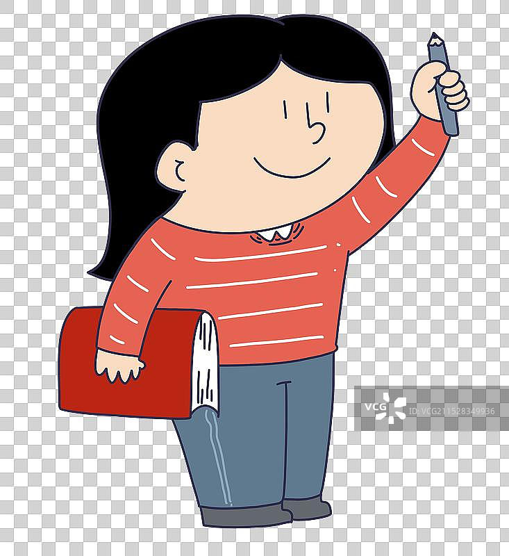 学习考试的女孩图片素材