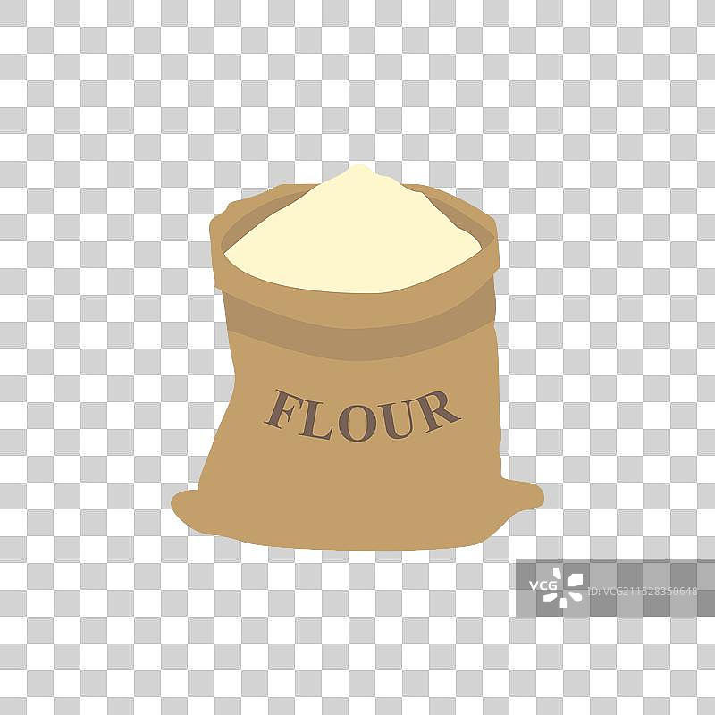 面粉袋卡通米袋象征面粉图片素材