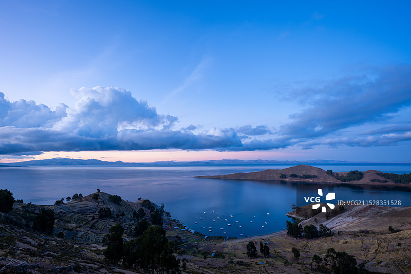 玻利维亚的的喀喀湖 太阳岛图片素材