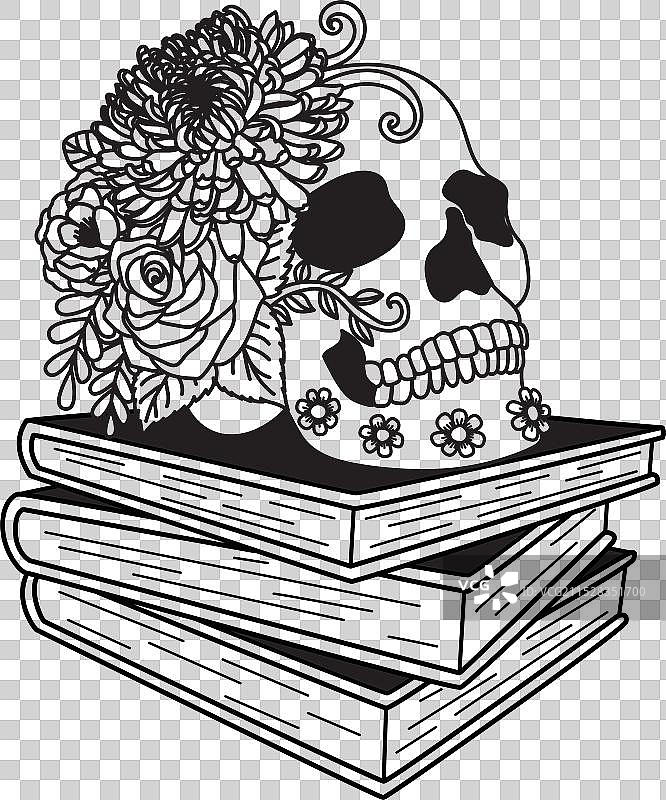 花卉书籍图片素材