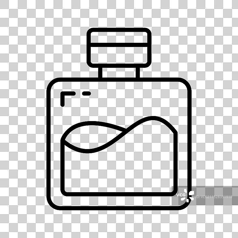 玻璃瓶中的剃须后乳液图片素材