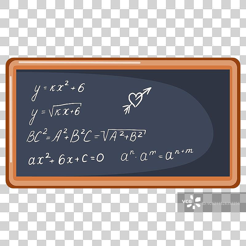 数学公式写在黑板上图片素材