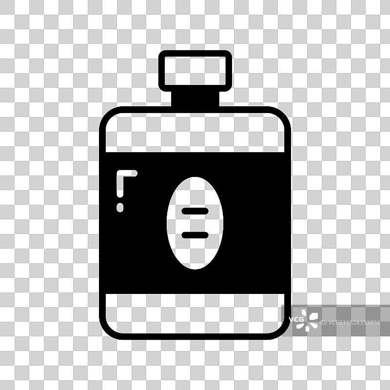 玻璃瓶中的剃须后乳液图片素材