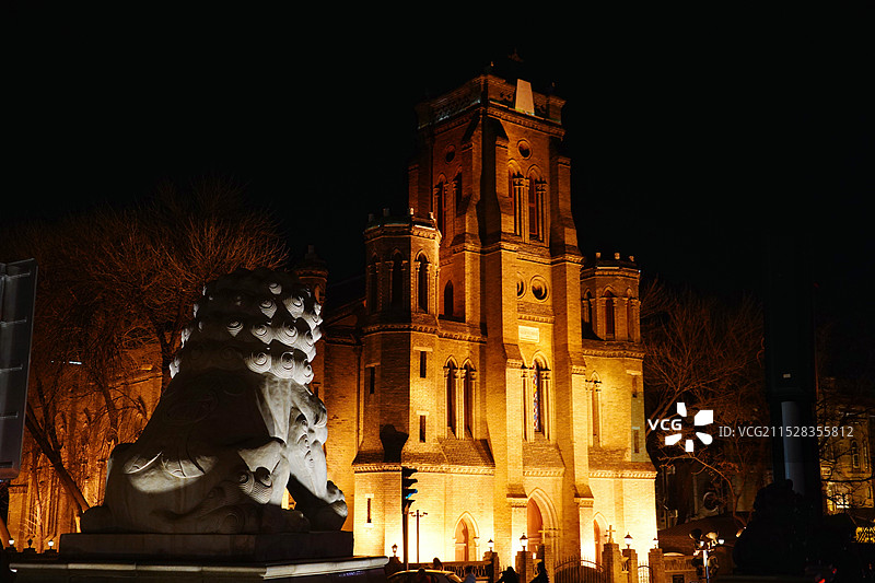 天津西开教堂图片素材