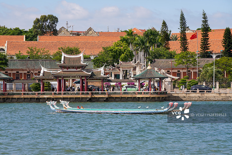 福建省 厦门 集美 集美学村 龙舟池图片素材