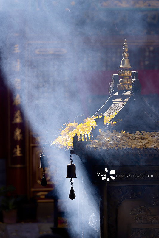 秋日大悲寺图片素材