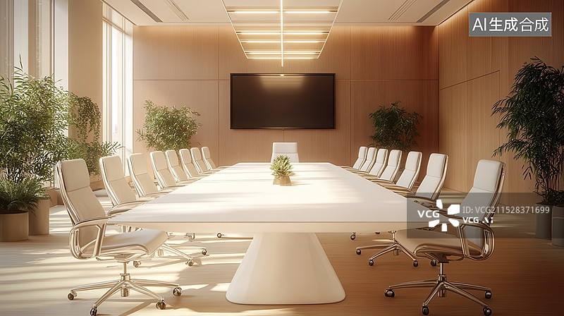 【AI数字艺术】会议室办公室图片素材