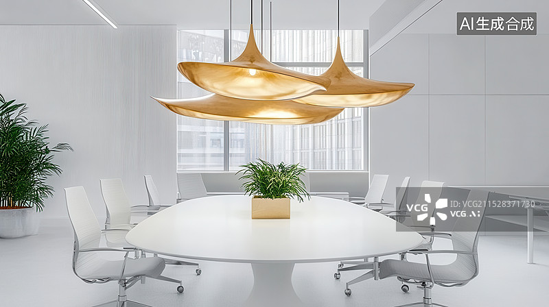 【AI数字艺术】会议室办公室图片素材