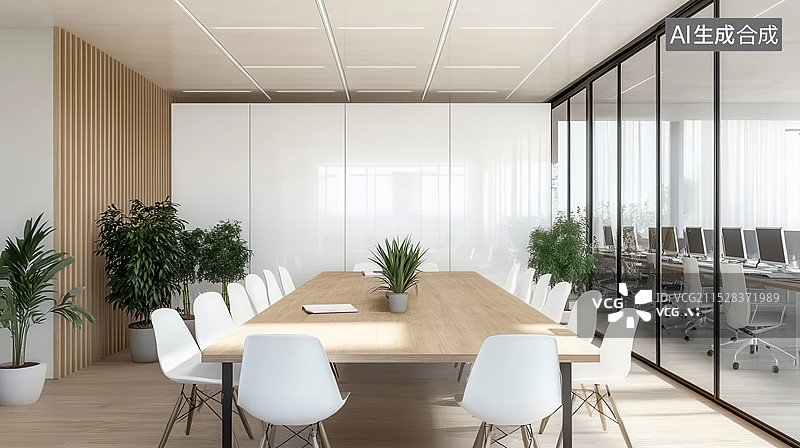 【AI数字艺术】会议室办公室图片素材