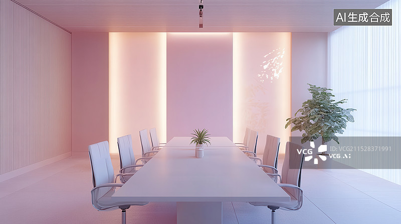 【AI数字艺术】会议室办公室图片素材