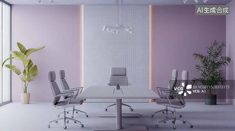 【AI数字艺术】会议室办公室图片素材