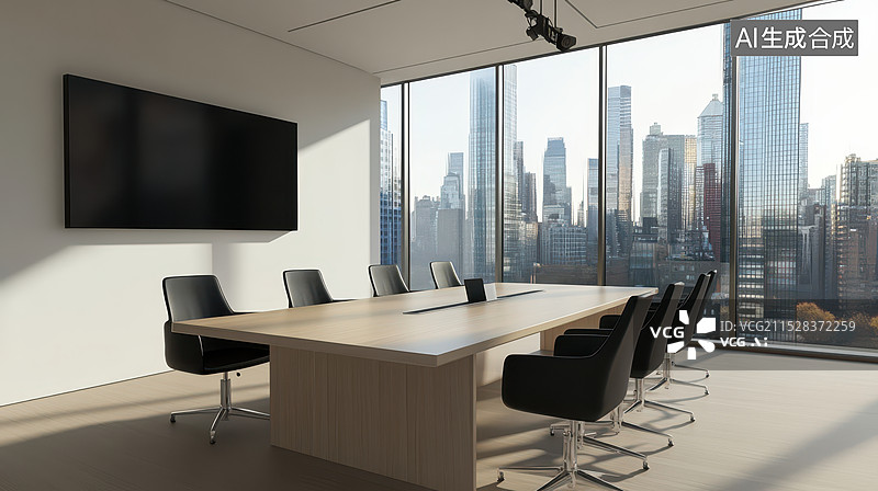 【AI数字艺术】会议室办公室图片素材