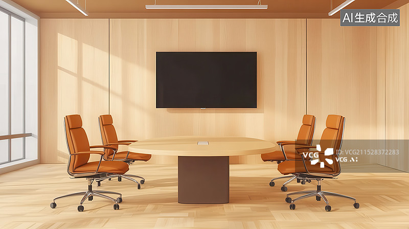 【AI数字艺术】会议室办公室图片素材