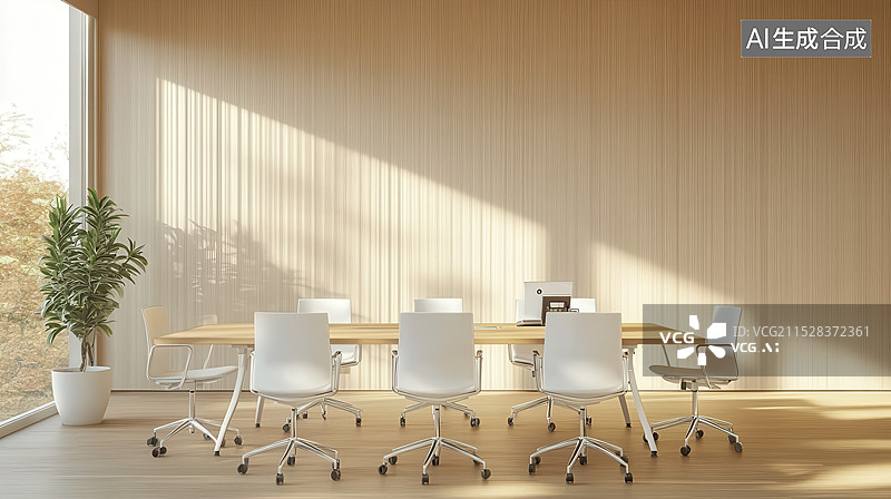 【AI数字艺术】会议室办公室图片素材