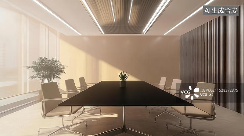【AI数字艺术】会议室办公室图片素材