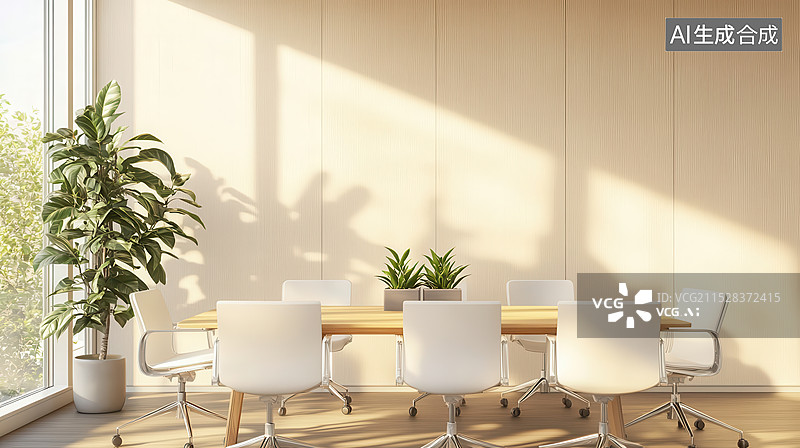 【AI数字艺术】会议室办公室图片素材