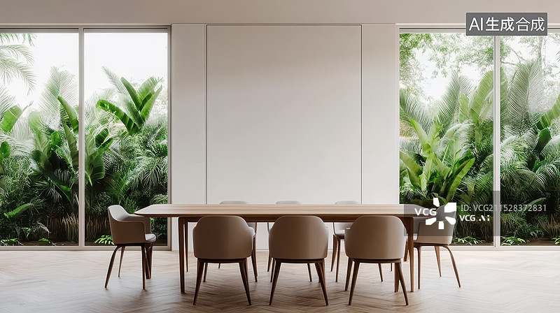 【AI数字艺术】会议室办公室图片素材