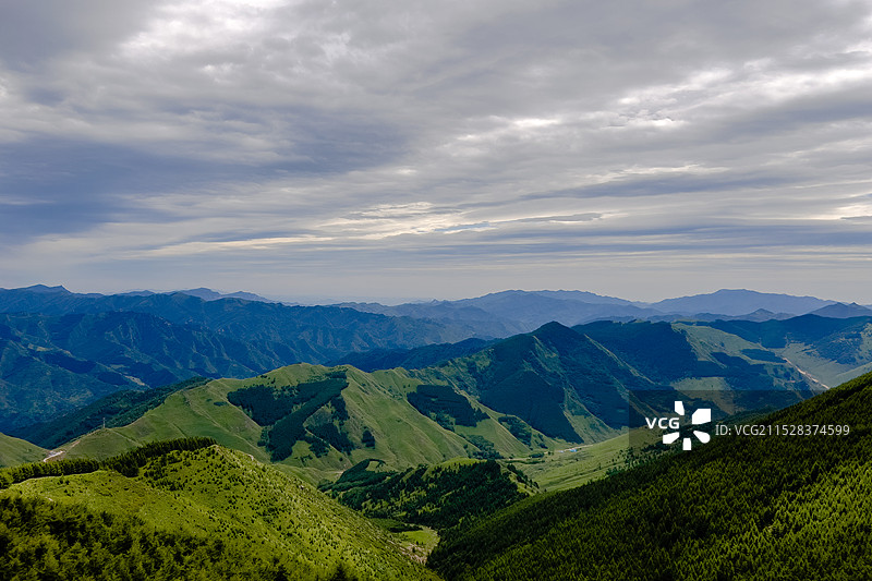 五台山徒步朝台图片素材